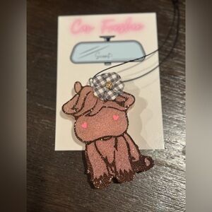 Adorable Pink and Brown Cow- FRESHIE